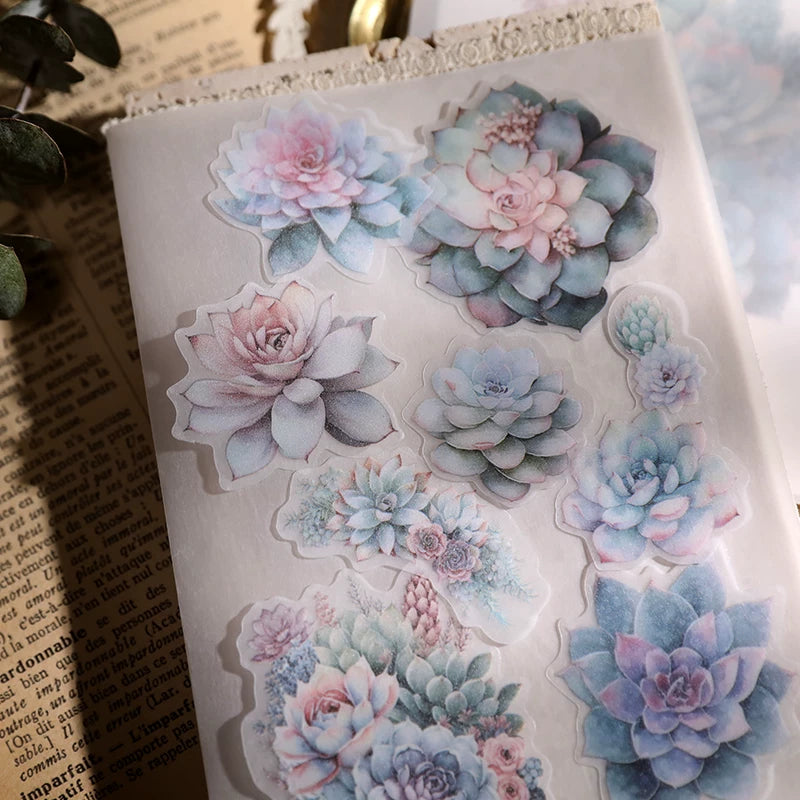Succulent Vellum Stickers
