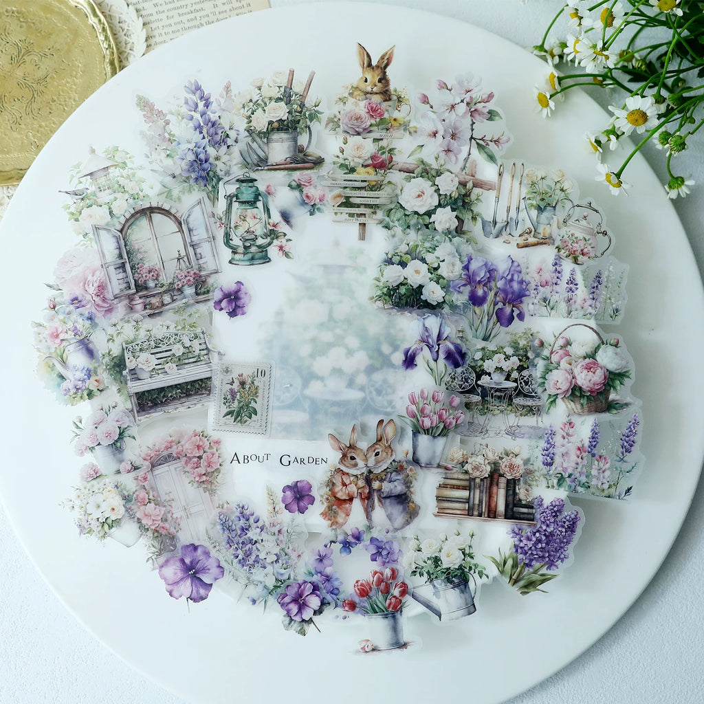 Spring Easter Garden Vellum Stickers