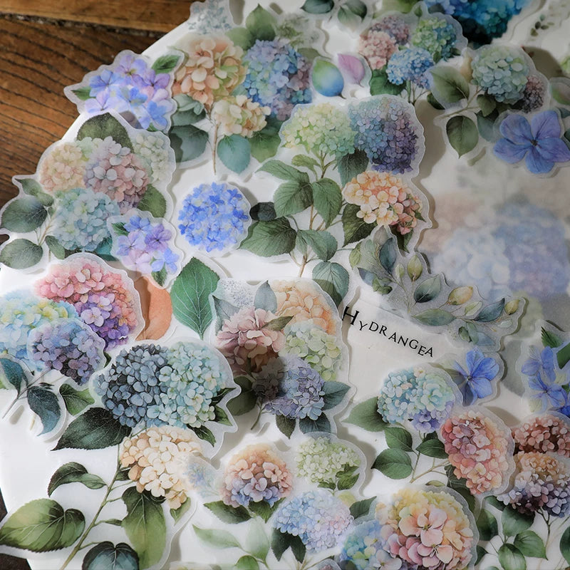 Hydrangea Vellum Stickers