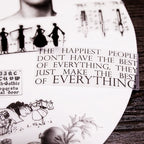 Black Retro Print Vellum Stickers