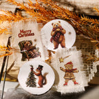 Christmas Matte Rub-on Transfers 2 Small Sheets
