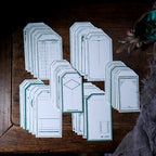 Retro Letterpress Printed Label Tag Cards