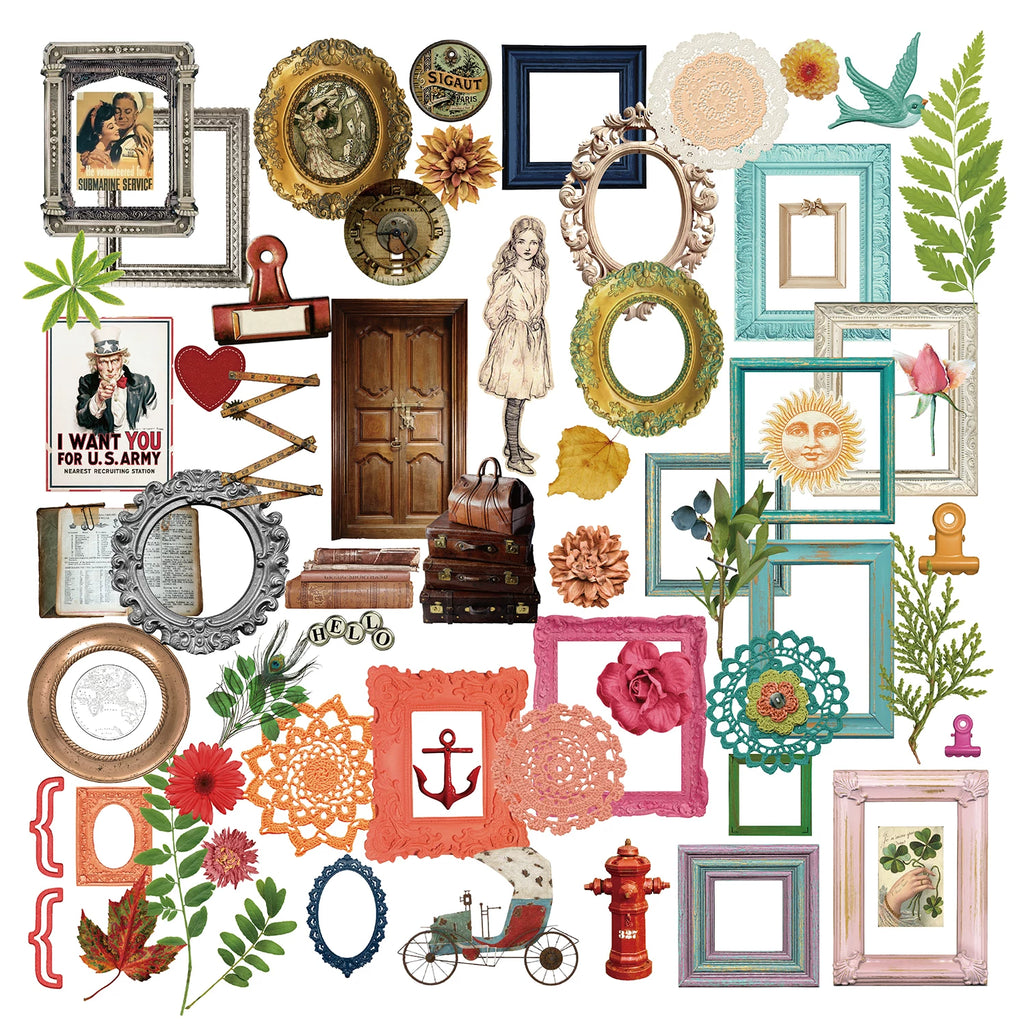 Picture Frames Vellum Stickers