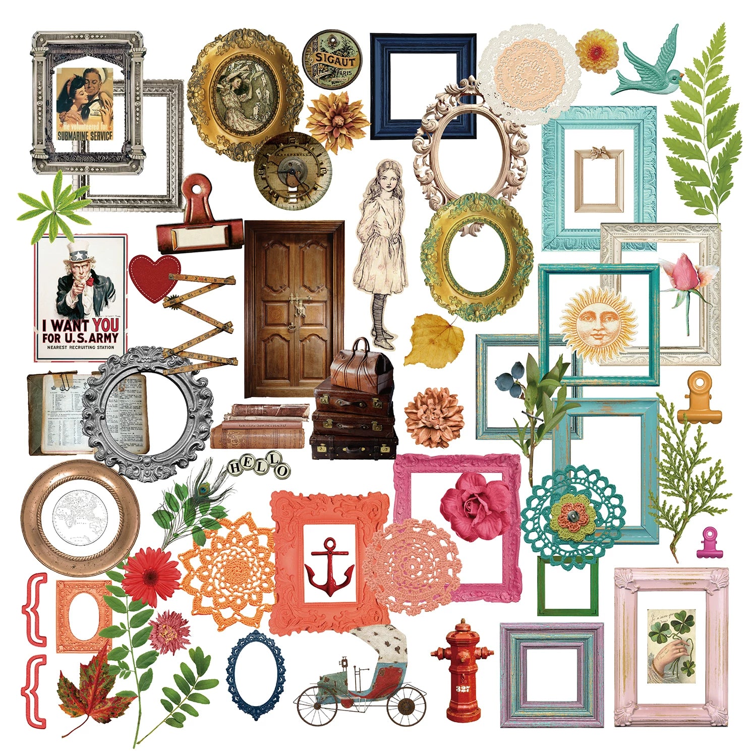 Picture Frames Vellum Stickers