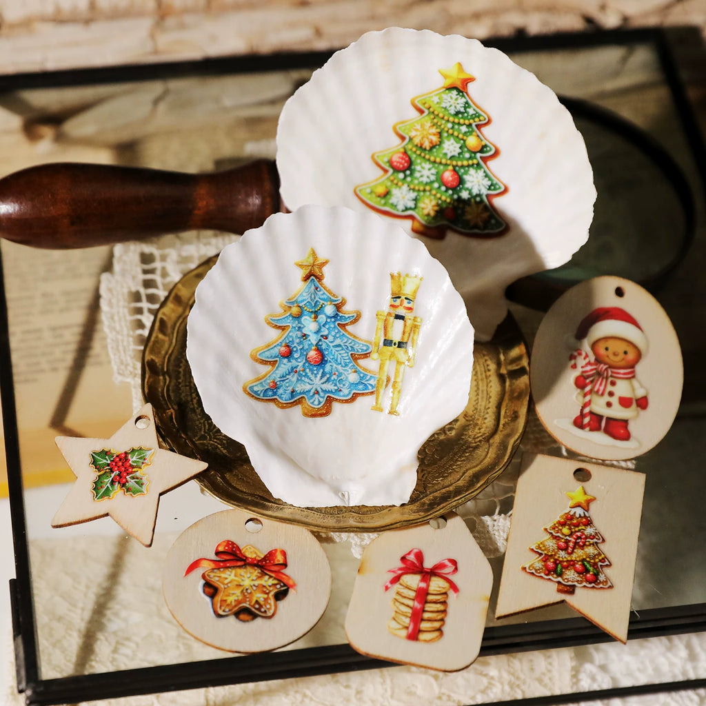 Christmas Gingerbread Man UV-DTF Rub-on Stickers