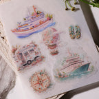 Summer Travel Vellum Stickers