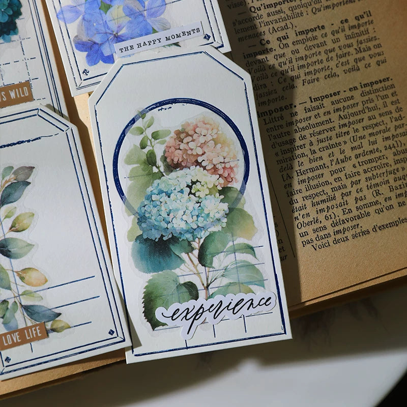 Hydrangea Vellum Stickers