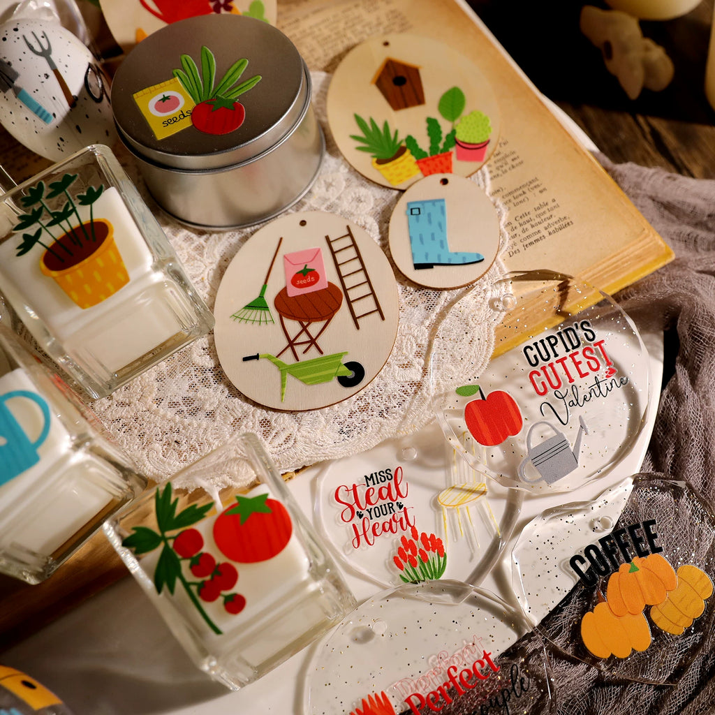Spring Farm UV-DTF Rub-on Stickers