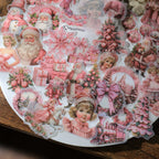 Pink Christmas Vellum Stickers