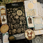 Gold Foil Christmas Rub-on Transfer Stickers