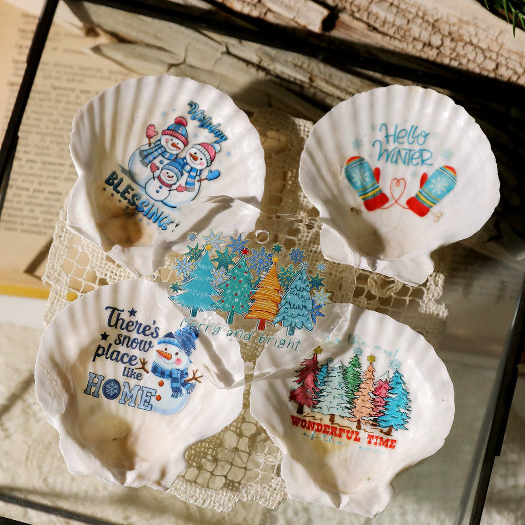 Christmas Snow UV-DTF Rub-on Stickers