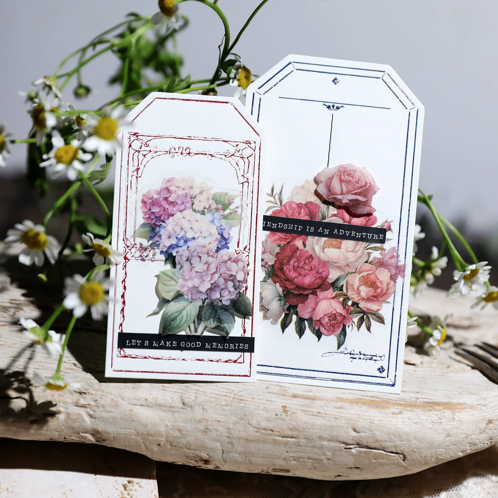 Blooming Flowers Vellum Stickers