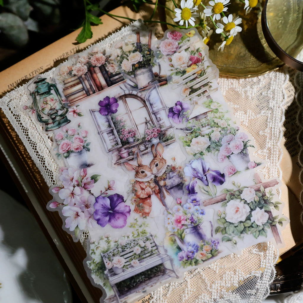 Spring Easter Garden Vellum Stickers