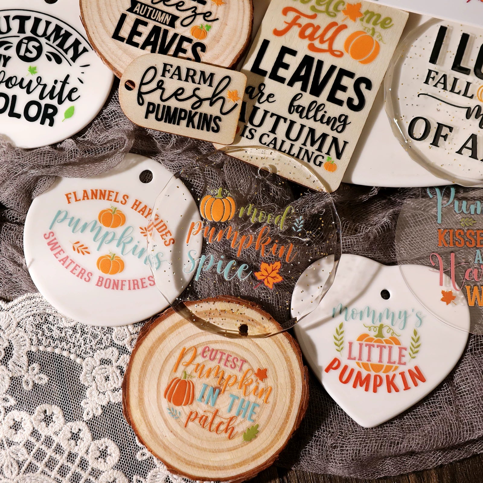 Thanksgiving Quotes UV-DTF Rub-on Stickers