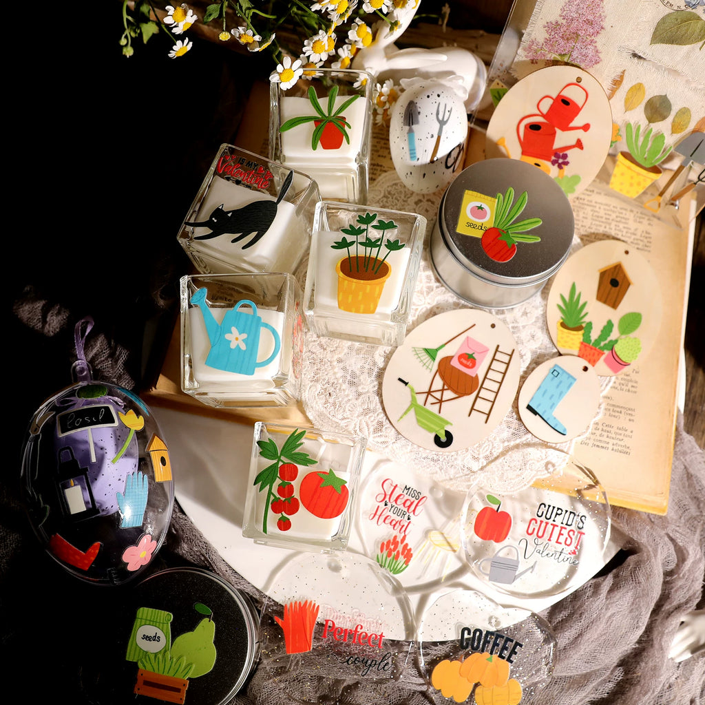 Spring Farm UV-DTF Rub-on Stickers