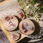 Red Christmas Matte Rub-on Transfers 2 Small Sheets