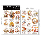 Thanksgiving UV-DTF Rub-on Stickers