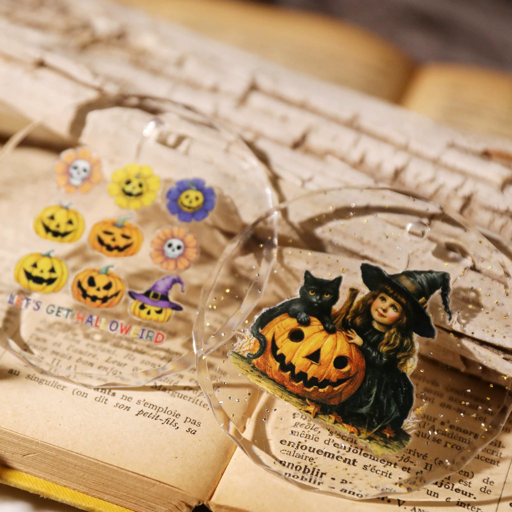 Halloween Colorful UV-DTF Rub-on Stickers