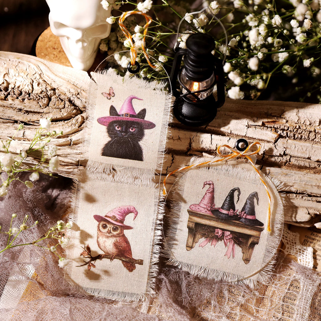 Halloween Pink Matte Rub-on Transfers