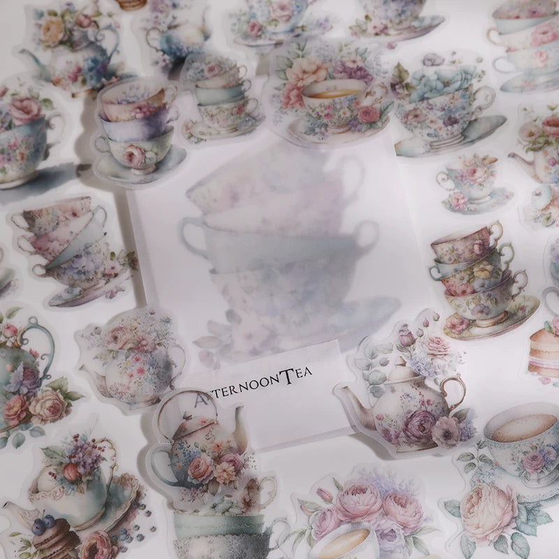 Afternoon Tea Vellum Stickers