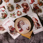 Red Christmas Matte Rub-on Transfers 2 Small Sheets