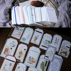 Retro Letterpress Printed Label Tag Cards
