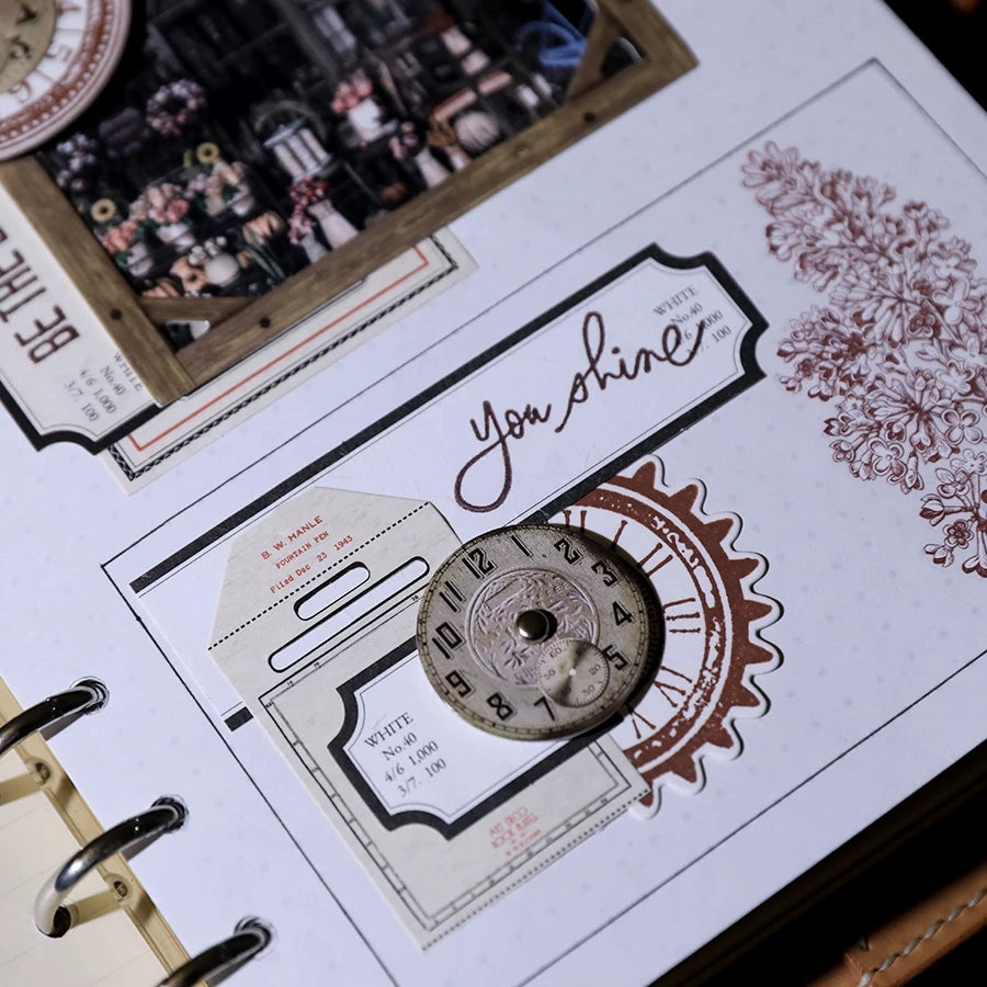 Ephemera Dial Photo Frame Paper Cards