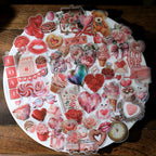 Pink Valentine's Day Vellum Stickers