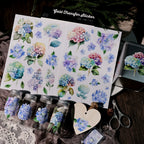 Hydrangea UV-DTF Rub-on Stickers