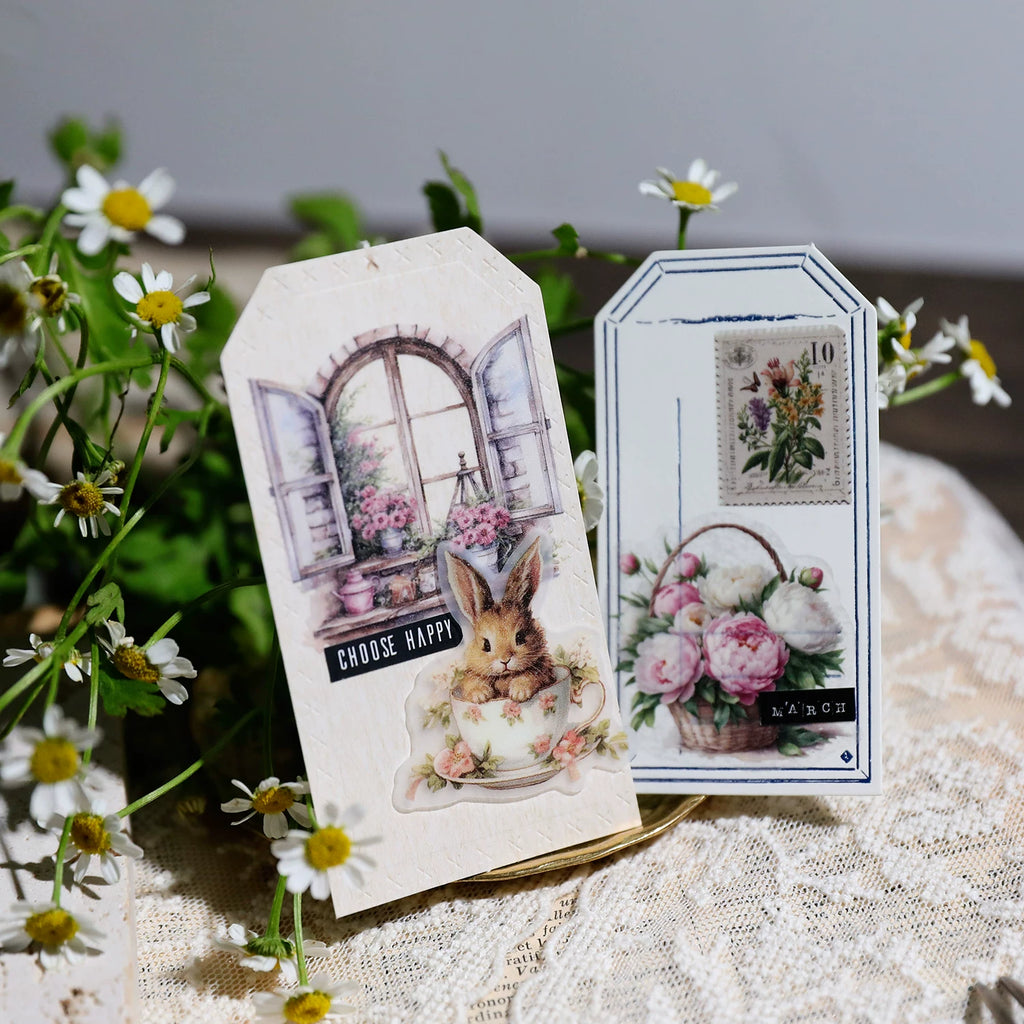 Spring Easter Garden Vellum Stickers