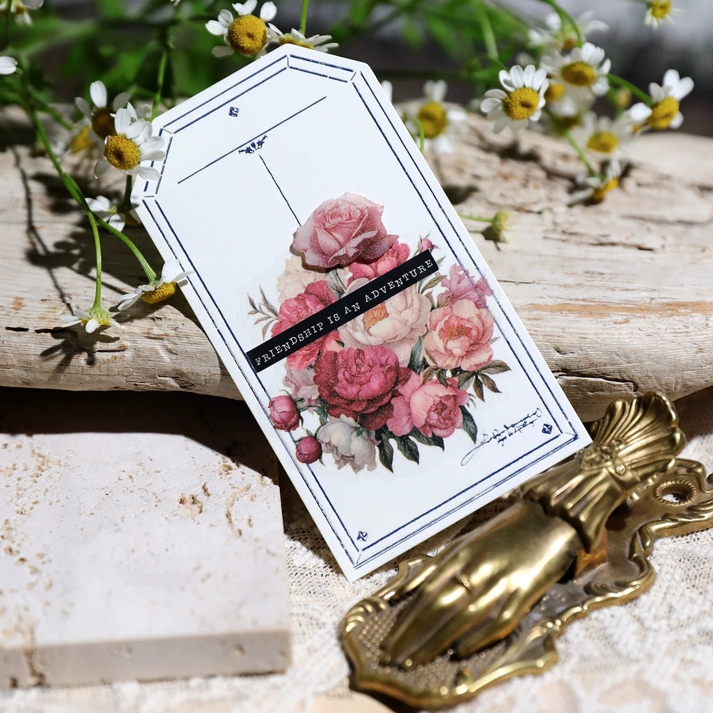 Blooming Flowers Vellum Stickers