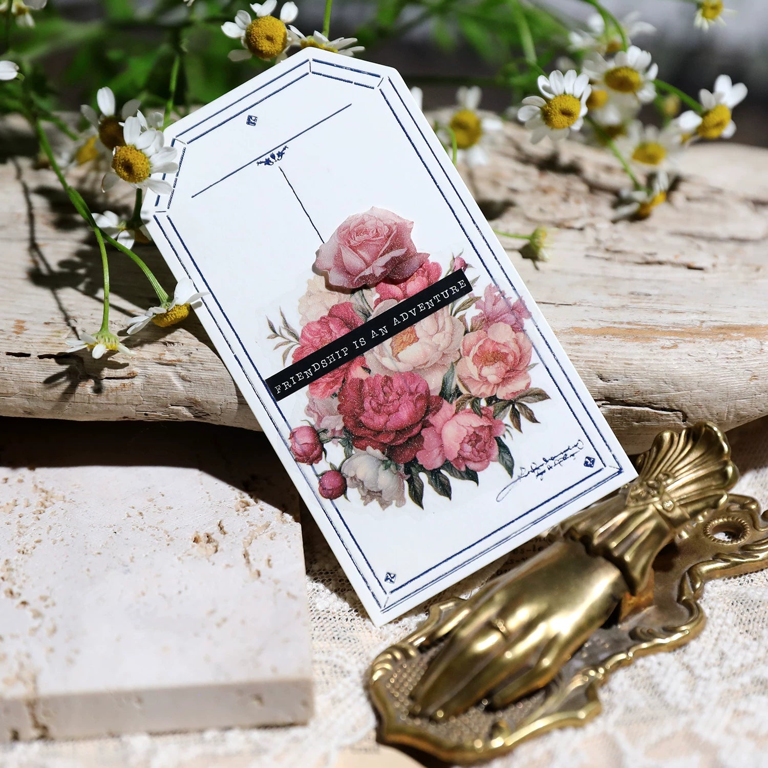 Blooming Flowers Vellum Stickers