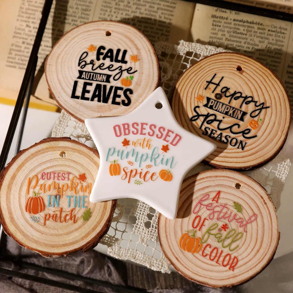 Thanksgiving Quotes UV-DTF Rub-on Stickers