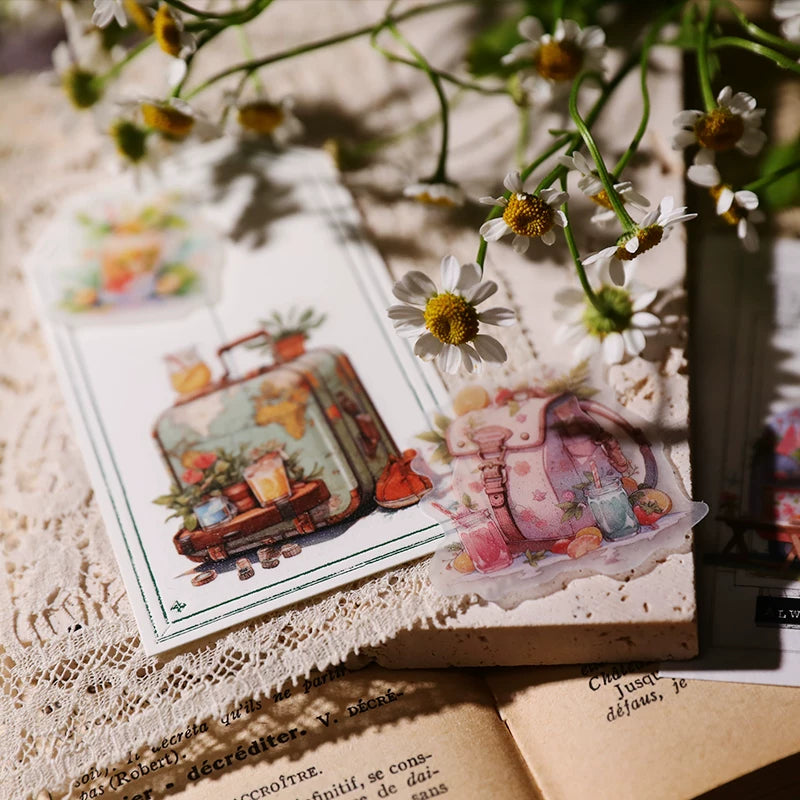 Summer Travel Vellum Stickers