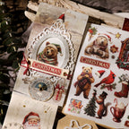 Christmas Matte Rub-on Transfers 2 Small Sheets