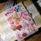 Pink Valentine's Day Vellum Stickers