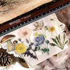 Larger Flowers Vellum Stickers