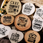 Kitchen Phrases UV-DTF Rub-on Stickers