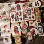 Christmas Matte Rub-on Transfers 2 Small Sheets