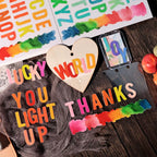Color Alphabet UV-DTF Rub-on Stickers