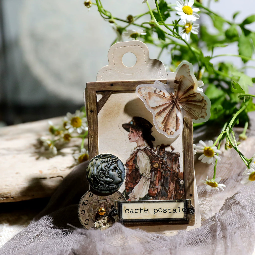 Steam Travel Vellum Stickers