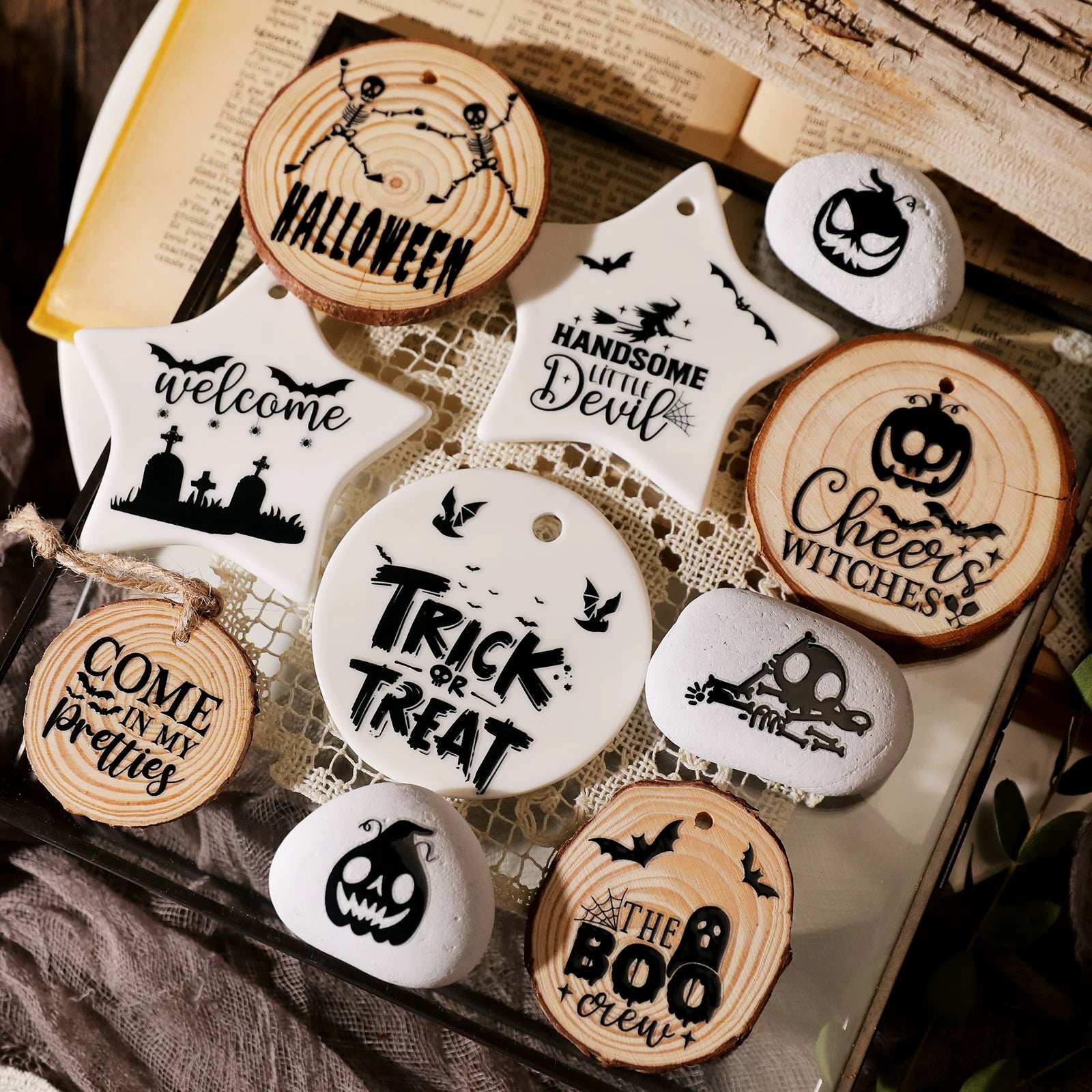 Halloween Halloween UV-DTF Rub-on Stickers