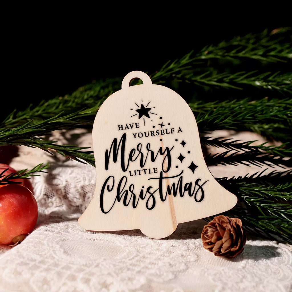 Christmas Black and Red Quotes UV-DTF Rub-on Stickers