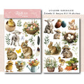 Bunny Matte Rub-on Transfers 2 Small Sheets