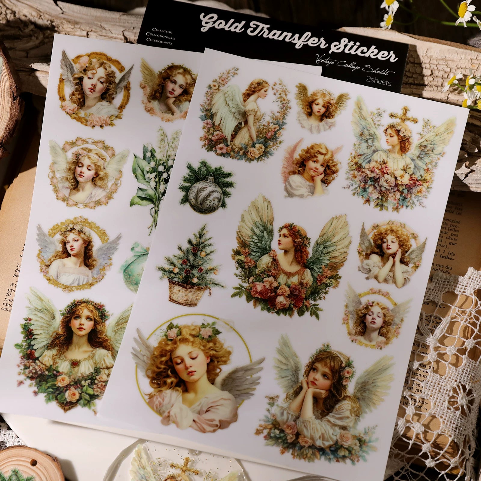 Angels UV-DTF Rub-on Stickers - Fresh