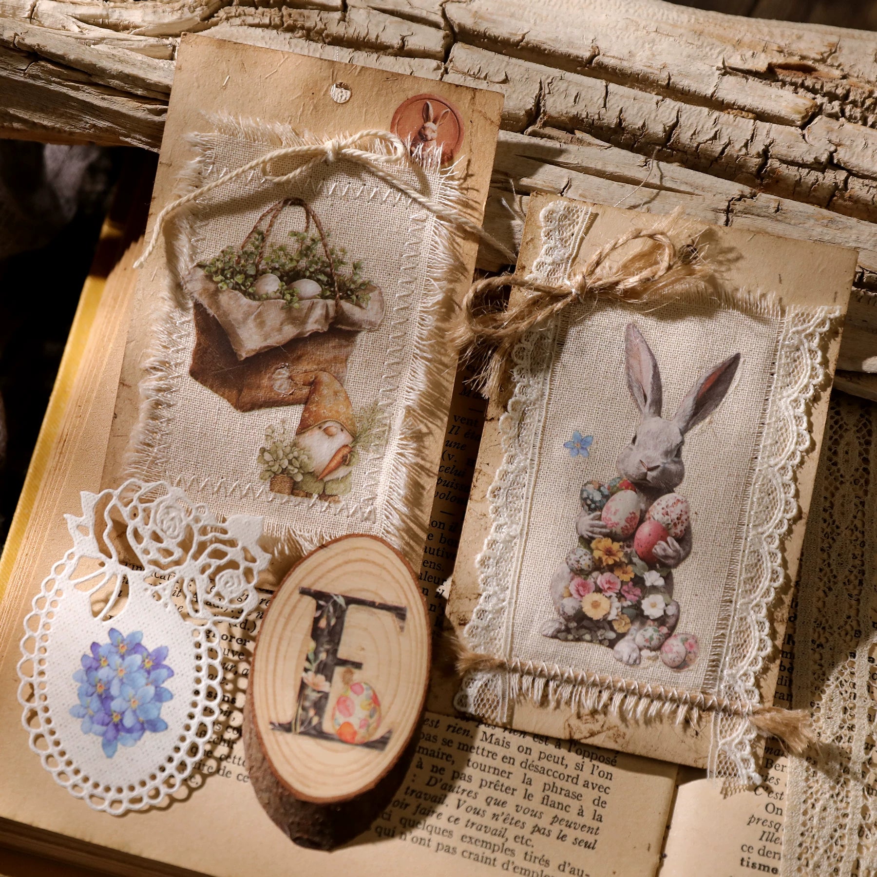Easter Matte Rub-on Transfers - Blue
