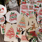 Christmas Embroidery  Quotes UV-DTF Rub-on Stickers