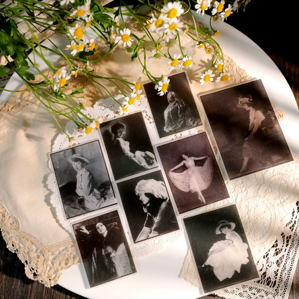 Retro Old Photos Vellum Stickers