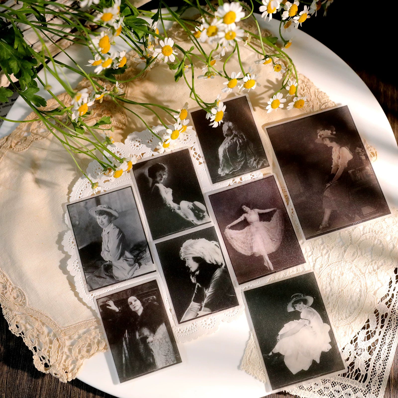 Retro Old Photos Vellum Stickers