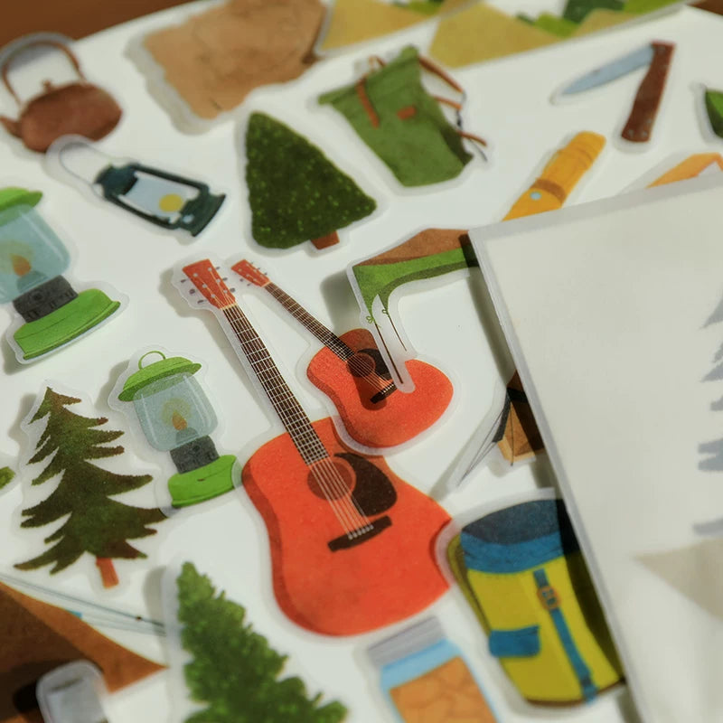 Camping Vellum Stickers